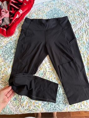 lululemon athletica Black High-Rise Leggings with Size Dot